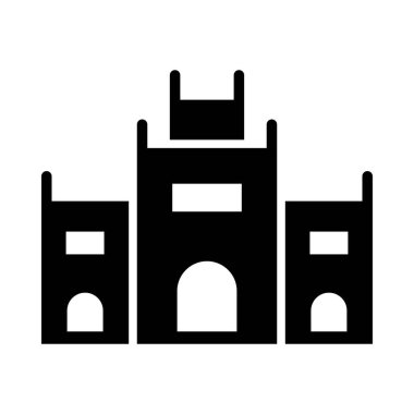 Kişisel ve Ticari Kullanım İçin Fort Vector Glyph Simgesi