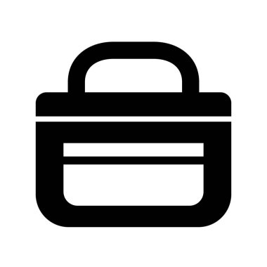 Kişisel ve ticari kullanım için Çanta Vektörü Glyph Simgesi