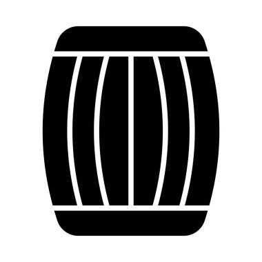 Kişisel ve ticari kullanım için Varil Vektörü Kabartma Simgesi