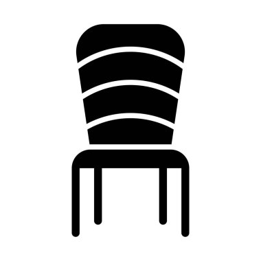 Kişisel ve Ticari Kullanım İçin Sandalye Vektörü Kabartma Simgesi