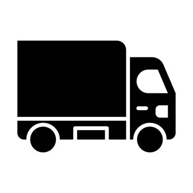 Kişisel ve ticari kullanım için Kamyon Vektörü Glyph Simgesi