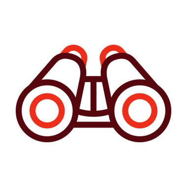 Ahtapot Vektör Kalın Çizgisi Kişisel ve Ticari Kullanım İçin İki Renk Simgesi