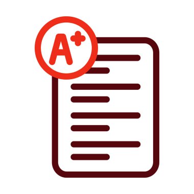 Kişisel ve Ticari Kullanım İçin Puanlama Vektörü Kalın Çizgisi İki Renk Simgesi