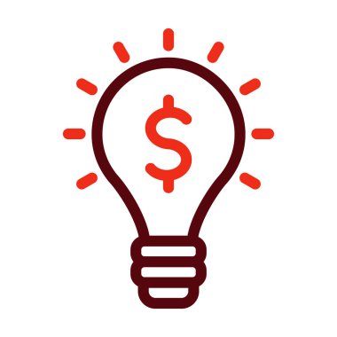 Kişisel ve ticari kullanım için İş Vektörü Kalın Çizgisi İki Renk Simgesi