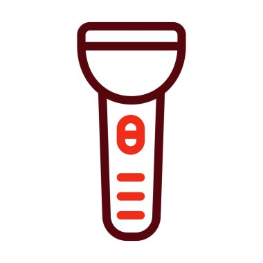 El feneri Kalın Çizgisi Kişisel ve Ticari Kullanım İçin İki Renk Simgesi