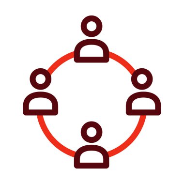 Union Vector Kalın Çizgi Kişisel ve Ticari Kullanım İçin İki Renk Simgesi