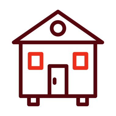 Kişisel ve ticari kullanım için Vektör Kalın Çizgisi İki Renk Simgesi