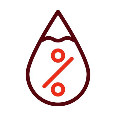 Kişisel ve ticari kullanım için doymamış Yağ Vektörü Kalın Çizgisi İki Renk Simgesi