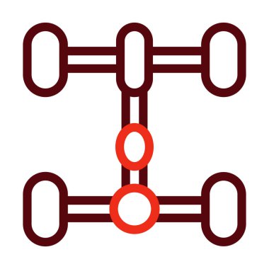 Taşıyıcı Vektör Kalın Çizgisi Kişisel ve Ticari Kullanım İçin İki Renk Simgesi