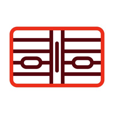 Kişisel ve ticari kullanım için Klima Vektör Kalın Çizgi İki Renk Simgeleri