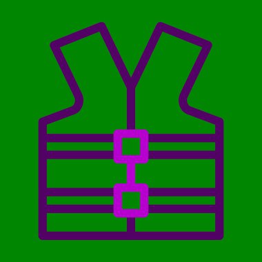 Can yelekli vektör kalınlığı Kişisel ve ticari kullanım için iki renk simgesi