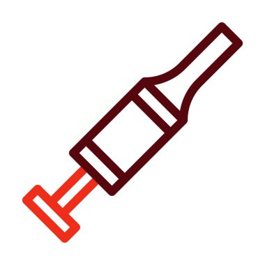 Et Doldurucu Vektör Kalın Çizgi Kişisel ve Ticari Kullanım İçin İki Renk Simgesi