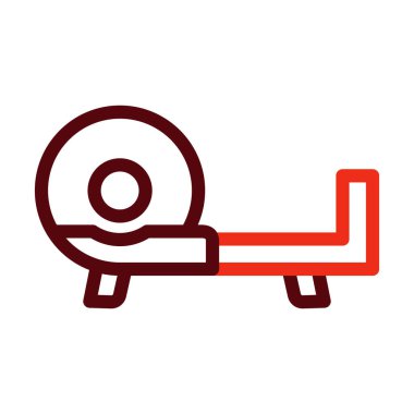 Kişisel ve Ticari Kullanım İçin Et Dilimleyici Kalın Çizgi İki Renk Simgesi