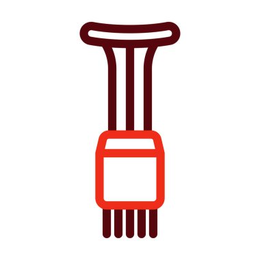 Denizci Vektör Kalın Çizgisi Kişisel ve Ticari Kullanım İçin İki Renk Simgesi