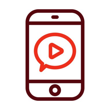 Kişisel ve ticari kullanım için Canlı Vektör Kalın Çizgisi İki Renk Simgesi