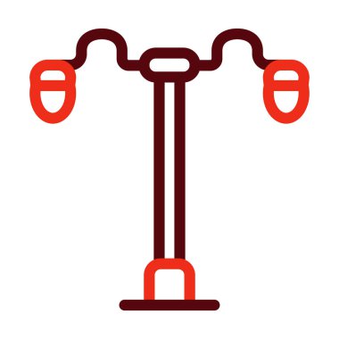 Kişisel ve ticari kullanım için Sokak Işığı Kalın Çizgisi İki Renk Simgesi