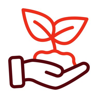 Kişisel ve ticari kullanım için Sürdürülebilirlik Vektörü Kalın Çizgi İki Renk Simgeleri