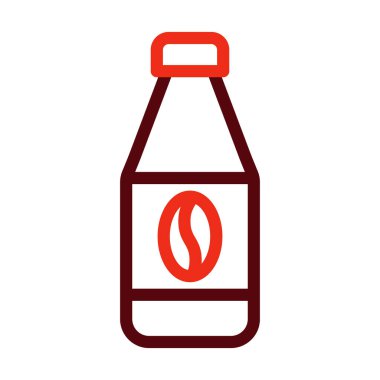 Şurup Vektörü Kalın Çizgi Kişisel ve Ticari Kullanım İçin İki Renk Simgesi