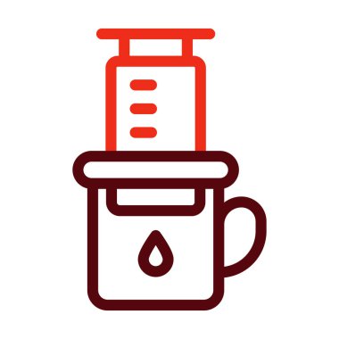 Kişisel ve Ticari Kullanım İçin Uçak Vektörü Kalın Çizgisi İki Renk Simgesi