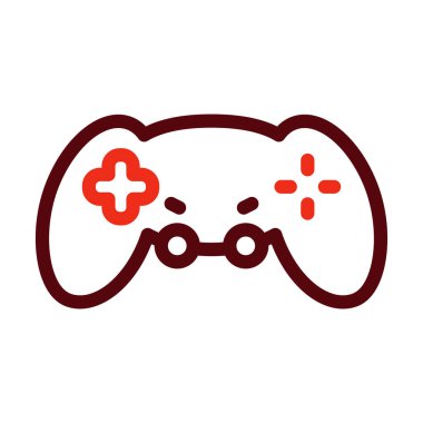 Kişisel ve ticari kullanım için Denetleyici Vektör Kalın Çizgi İki Renk Simgeleri