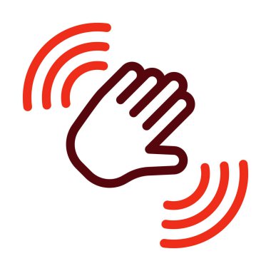 Kişisel ve ticari kullanım için Hareket Yakalayıcı Kalın Çizgi İki Renk Simgeleri