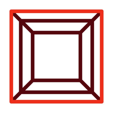 Oda Vektör Kalın Çizgisi Kişisel ve Ticari Kullanım İçin İki Renk Simgesi