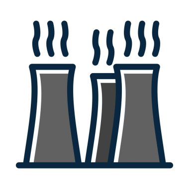 Kişisel ve ticari kullanım için Koyu Renk Simgeleri Doldurulmuş Baca Vektör Kalın Çizgisi