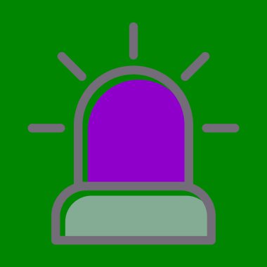 Acil Vektör Kalın Çizgisi Kişisel ve Ticari Kullanım İçin Koyu Renk Simgeleri Dolduruldu