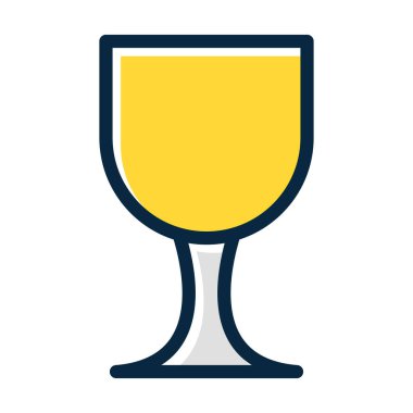 Kadeh Kalın Çizgi Koyu Renk Simgeleri Kişisel ve Ticari Kullanım İçin