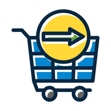 Kişisel ve Ticari Kullanım İçin Koyu Renk Simgelerini Doldurulmuş Kalın Çizgiye Bak