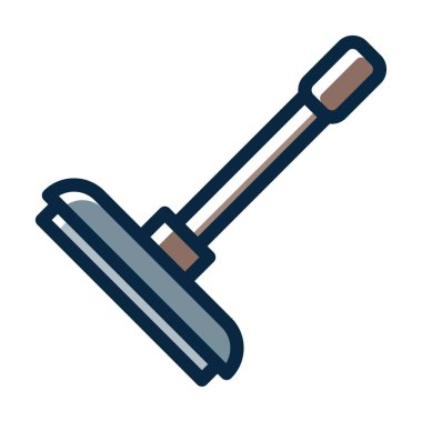 Yer Temizleyici Kalın Çizgisi Koyu Renk Simgeleri Kişisel ve Ticari Kullanım İçin Simgeler