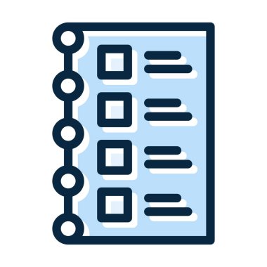 Alışveriş Listesi Kalın Satırı Kişisel ve Ticari Kullanım İçin Koyu Renk Simgeleri Dolduruldu