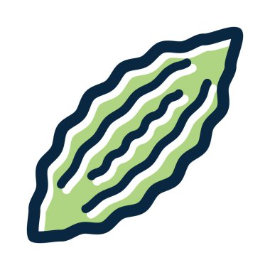 Acı Kabak Kalın Çizgisi Kişisel ve Ticari Kullanım İçin Koyu Renk Simgeleri Doldurulmuş