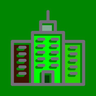 Kişisel ve Ticari Kullanım İçin Koyu Renk Simgeleri Doldurulmuş Ticari Vektör Kalın Çizgisi