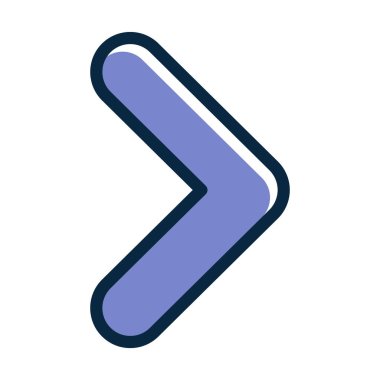 Sağ Sembol Vektör Kalın Çizgisi Koyu Renk Simgeleri Kişisel ve Ticari Kullanım İçin Simgeler