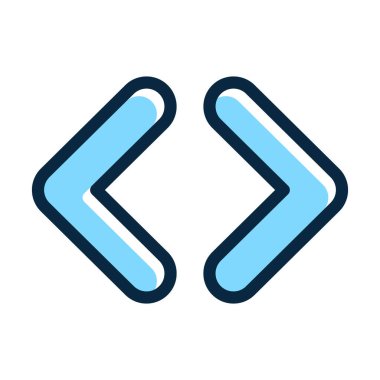 Çift Ok Kalın Çizgisi Kişisel ve Ticari Kullanım İçin Koyu Renk Simgeleri Dolduruldu