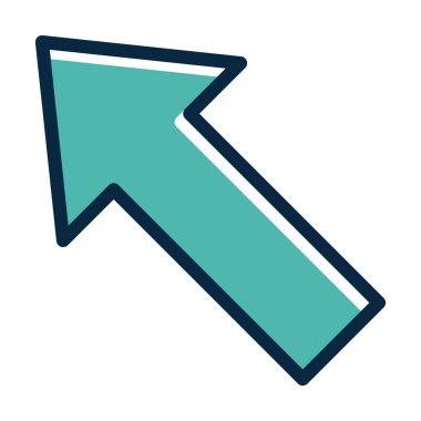 Kişisel ve ticari kullanım için Koyu Renk Simgeleri Doldurulmuş Sol Vektör Kalın Çizgisi