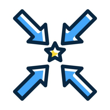 Kişisel ve Ticari Kullanım İçin Koyu Renk Simgelerini Doldurulmuş İnce Çizgi Küçült