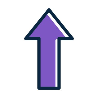 Arrow Vector Kalın Çizgisi Kişisel ve Ticari Kullanım İçin Koyu Renk Simgeleri Dolduruldu