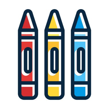 Boya Kalın Çizgisi Koyu Renk Simgeleri Kişisel ve Ticari Kullanım İçin Dolduruldu