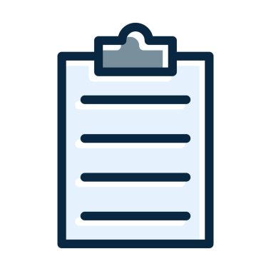 Kişisel ve Ticari Kullanım İçin Koyu Renk Simgelerini Doldurulmuş Pano Vektör Kalın Çizgisi