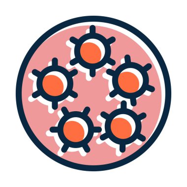 Kişisel ve Ticari Kullanım İçin Koyu Renk Simgelerini Doldurulmuş HPV Vektör Kalın Çizgisi