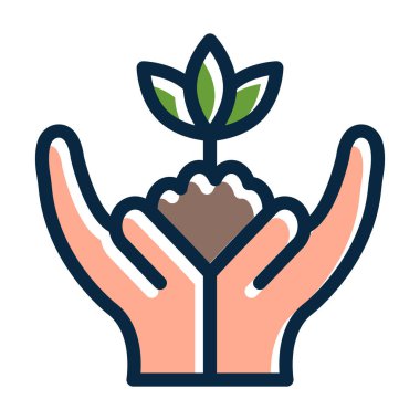 Koyu Renk Simgeleri Kişisel ve Ticari Kullanım İçin Bitki Vektörü Kalın Çizgisini Kaydet