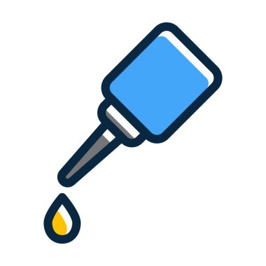 Kayganlaştırıcı Vektör Kalın Çizgisi Kişisel ve Ticari Kullanım İçin Koyu Renk Simgeleri Dolduruldu