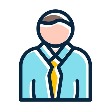 Kişisel ve Ticari Kullanım İçin Koyu Renk Simgelerini Doldurulmuş Ticari Kullanıcı Kalın Çizgisi