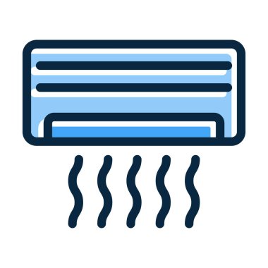 Kişisel ve Ticari Kullanım İçin Koyu Renk Simgeleri Doldurulmuş Ac Vektör Kalın Çizgisi