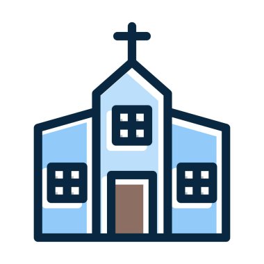 Koyu Renk Simgeleri Kişisel ve Ticari Kullanım İçin Kilisenin Kalın Çizgisi