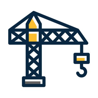 Turna Vektörü Kalın Çizgisi Kişisel ve Ticari Kullanım İçin Koyu Renk Simgeleri Dolduruldu