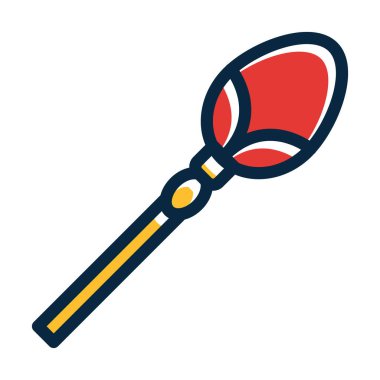 Asa Vektör Kalın Çizgisi Kişisel ve Ticari Kullanım İçin Koyu Renk Simgeleri Dolduruldu