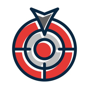 Kişisel ve ticari kullanım için Koyu Renk Simgelerini Doldurulmuş Tıklama Kalın Satırına Öde